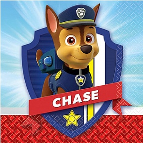 Набор из 16 салфеток Щенячий патруль, 25 см. (Amscan, 1502-2005)